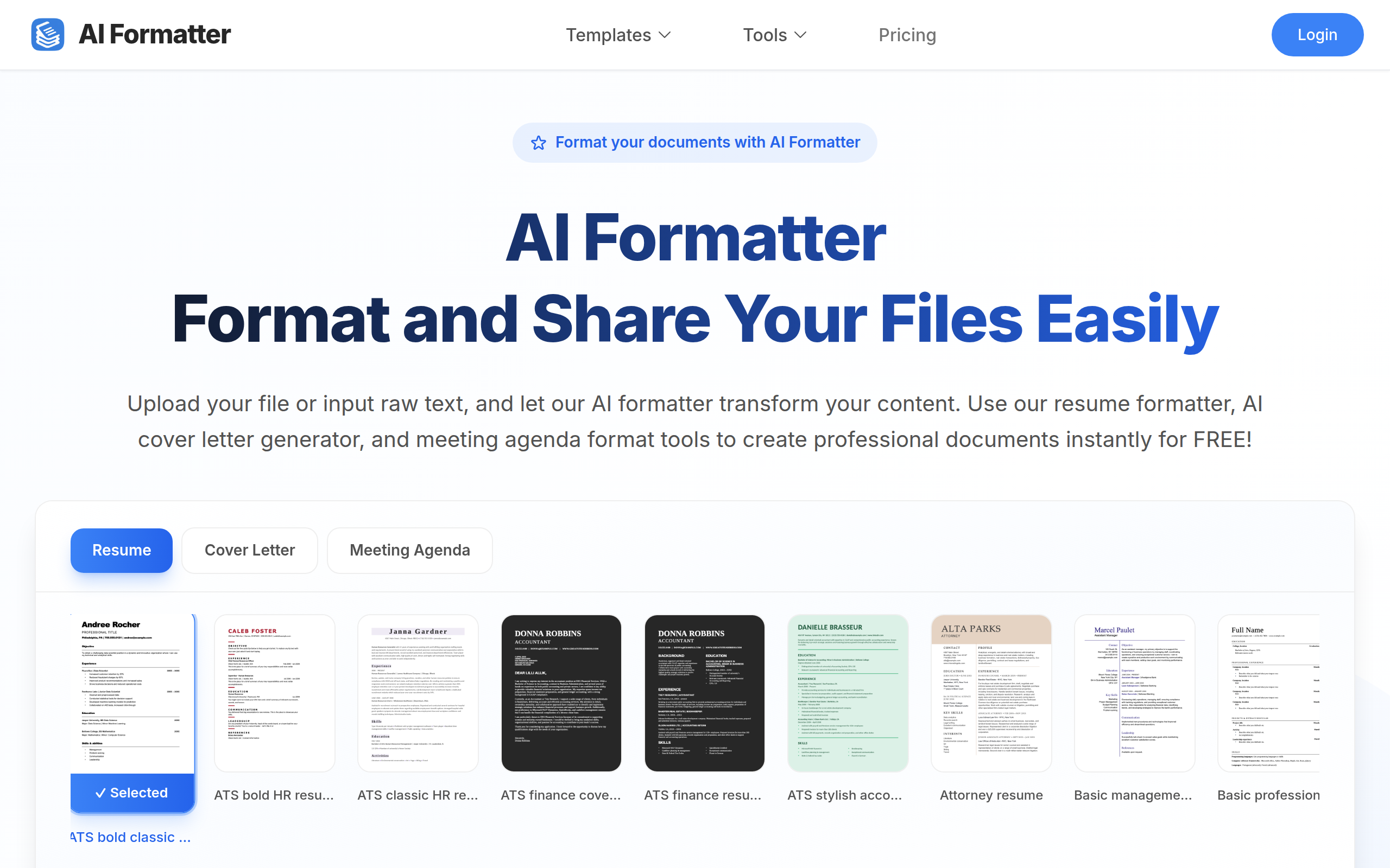 AI Formatter