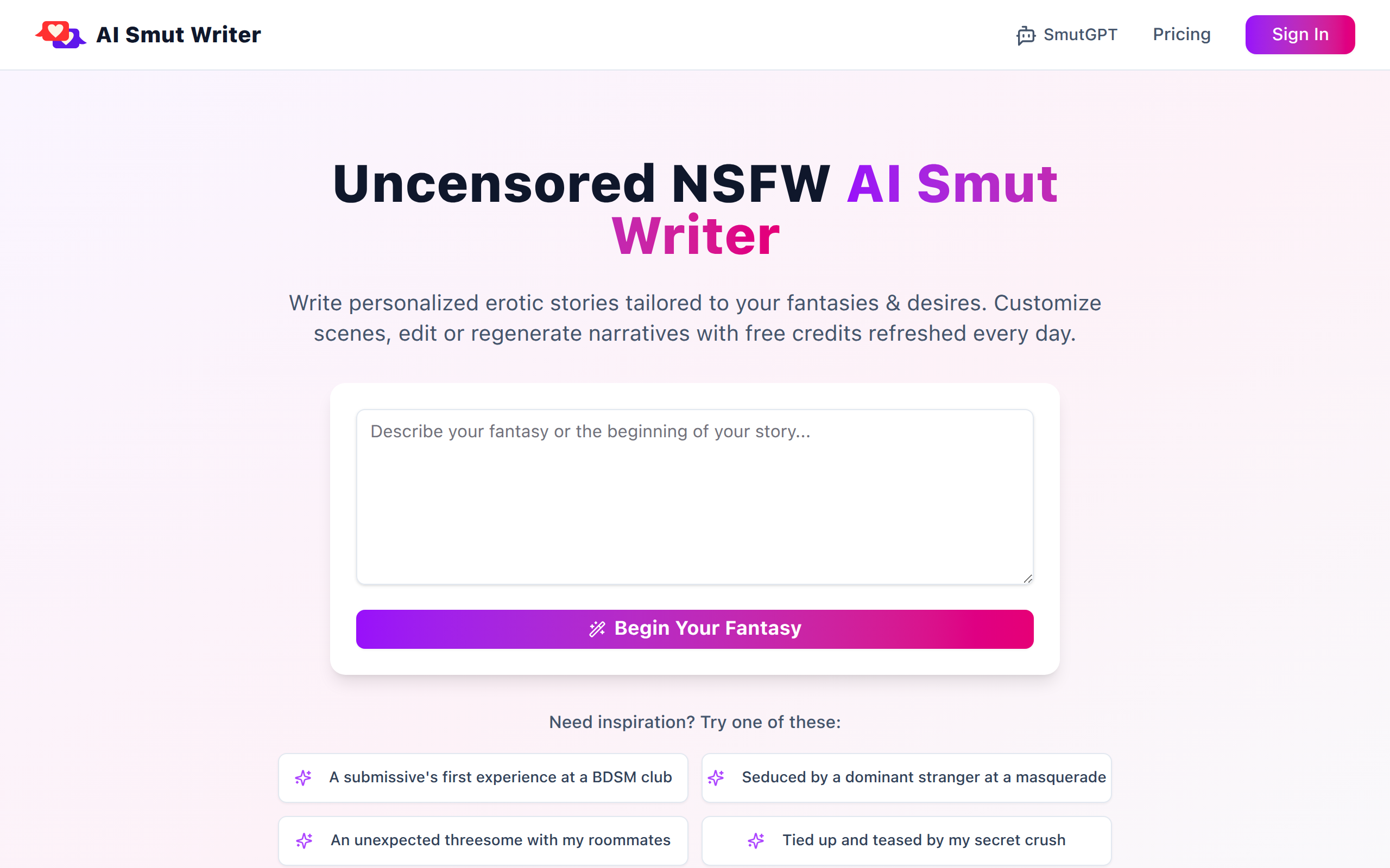 AI Smut Writer