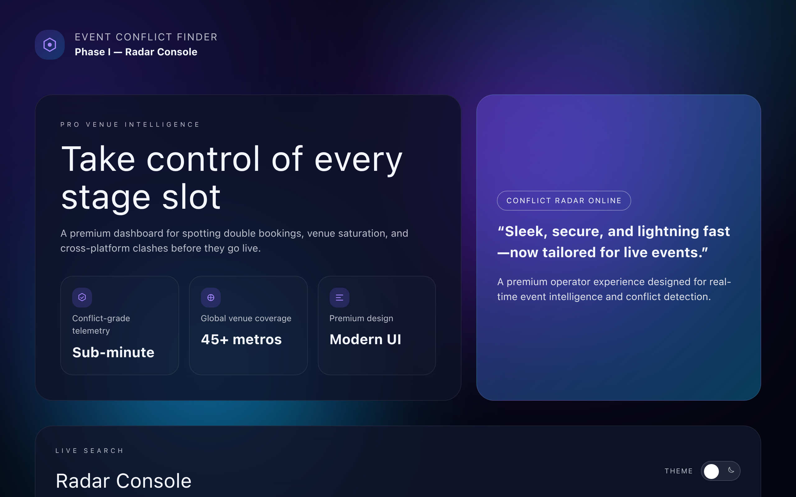 Event Conflict Finder