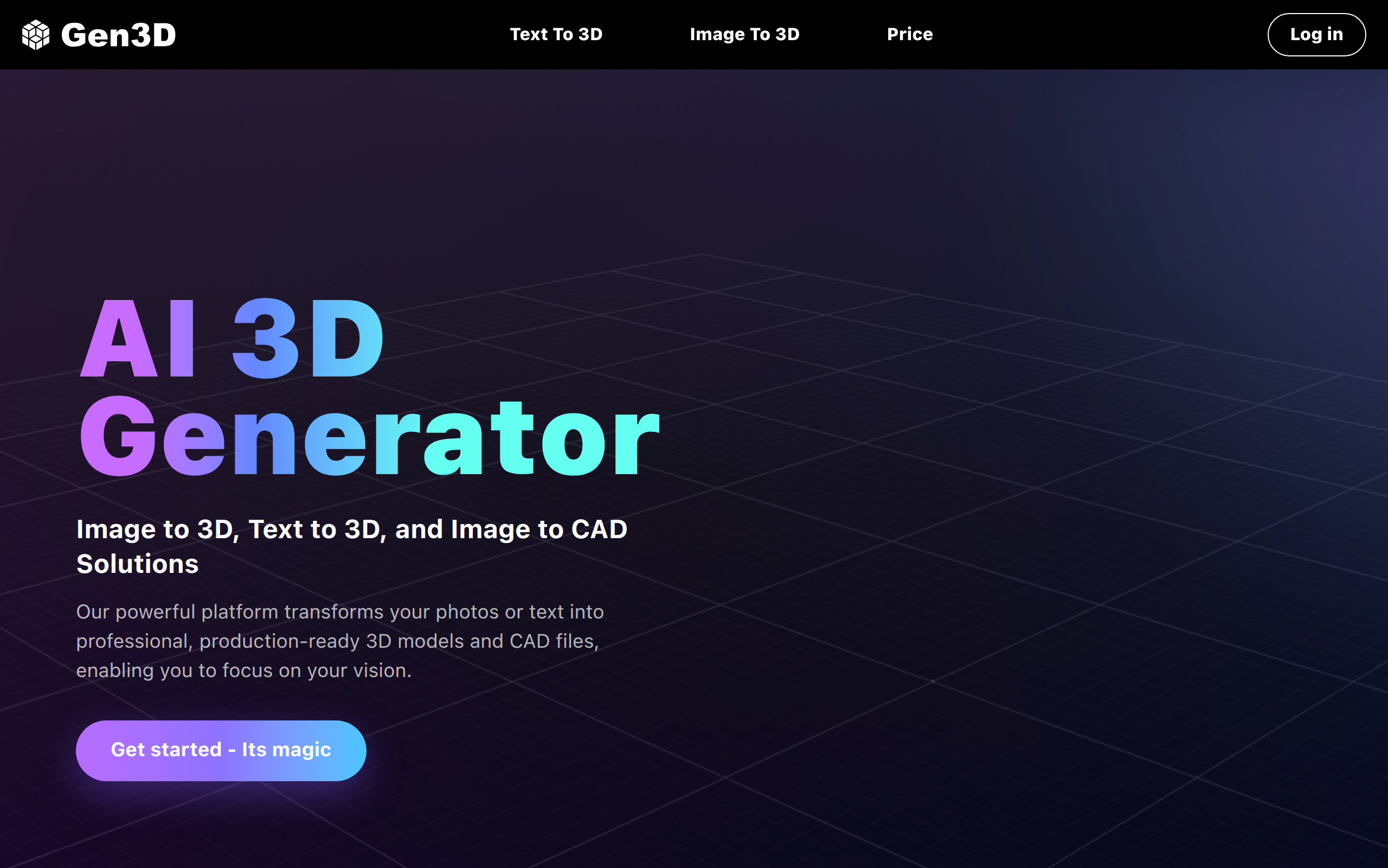 Gen3D - AI 3D Generator