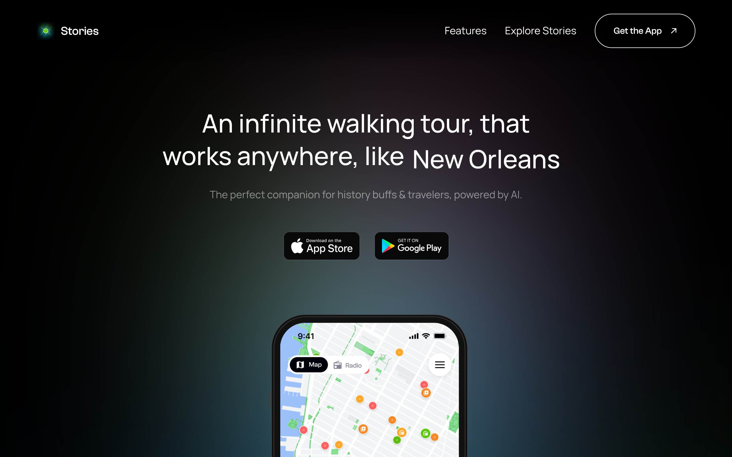 Stories — The Best AI Walking Tour App in 2025