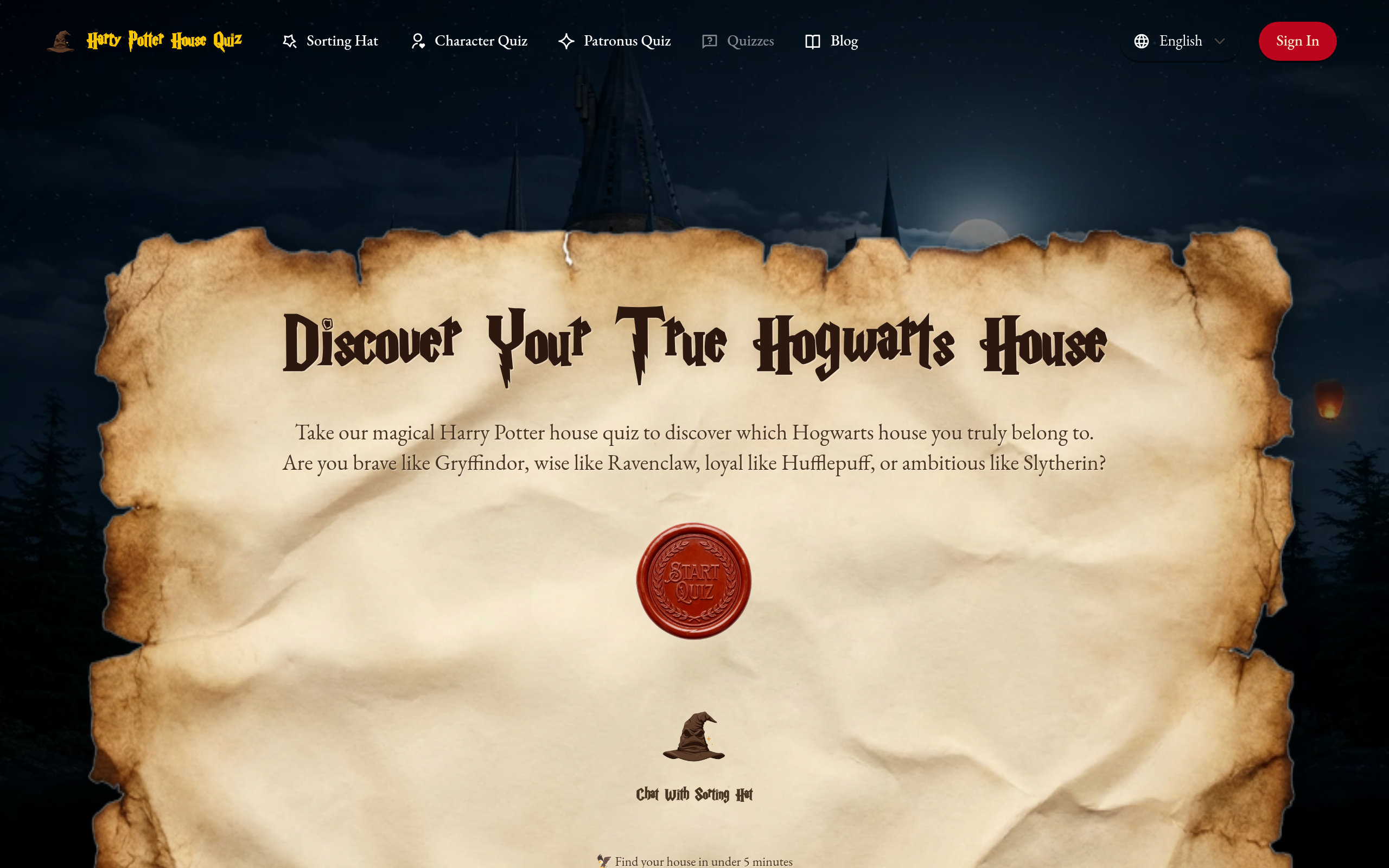 Harry Potter House Quiz ORG 