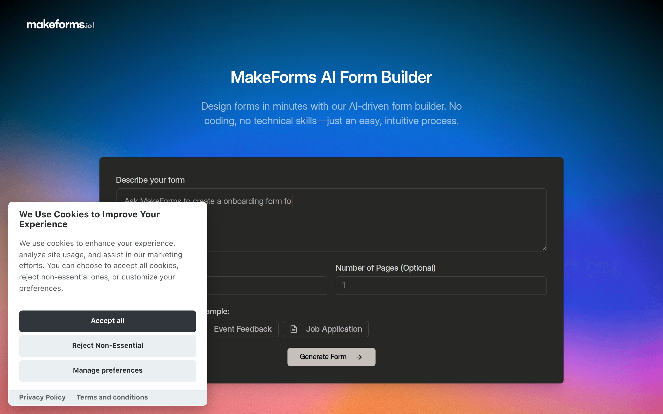 MakeForms: AI Form Builder