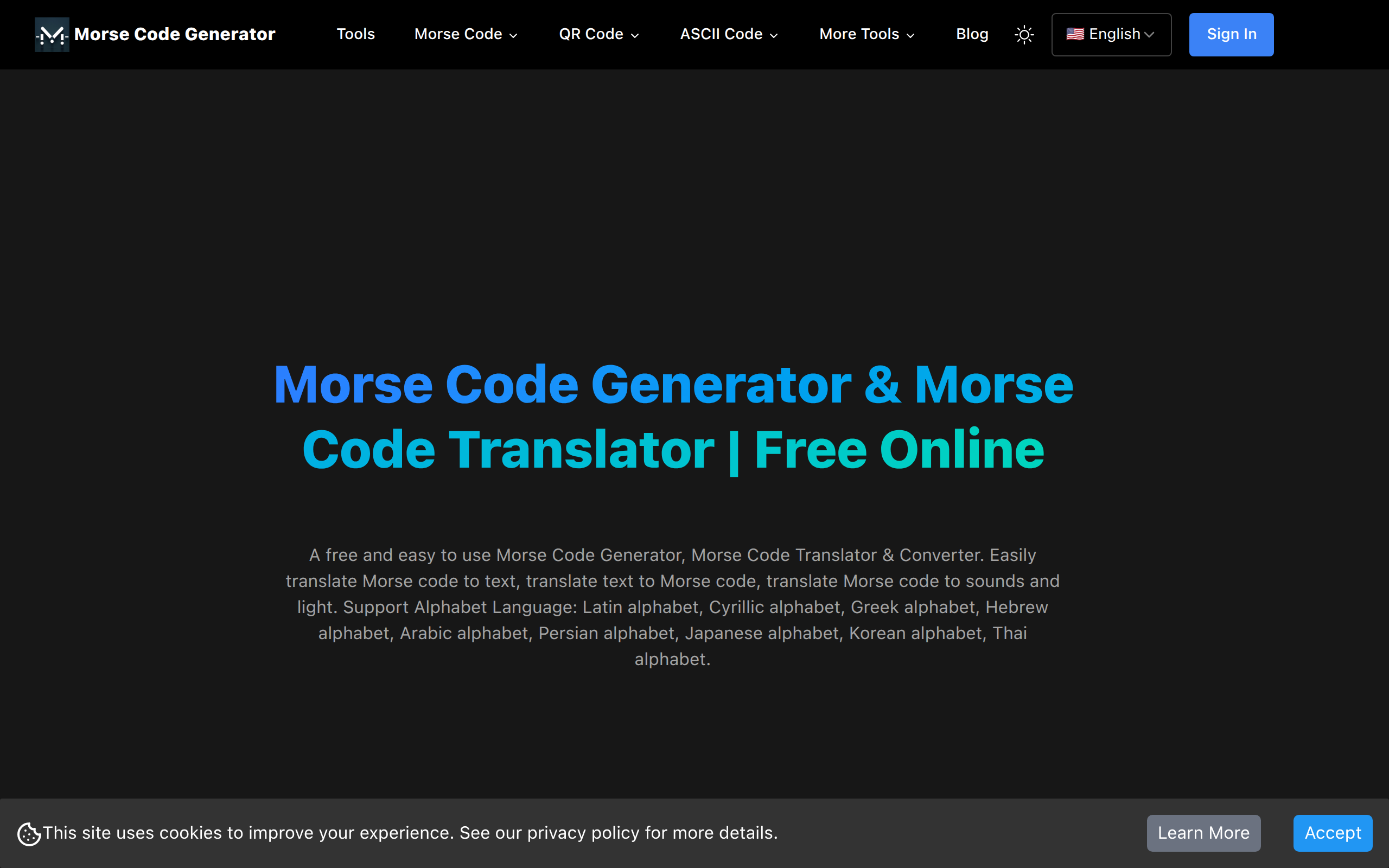 Morse Code Translato