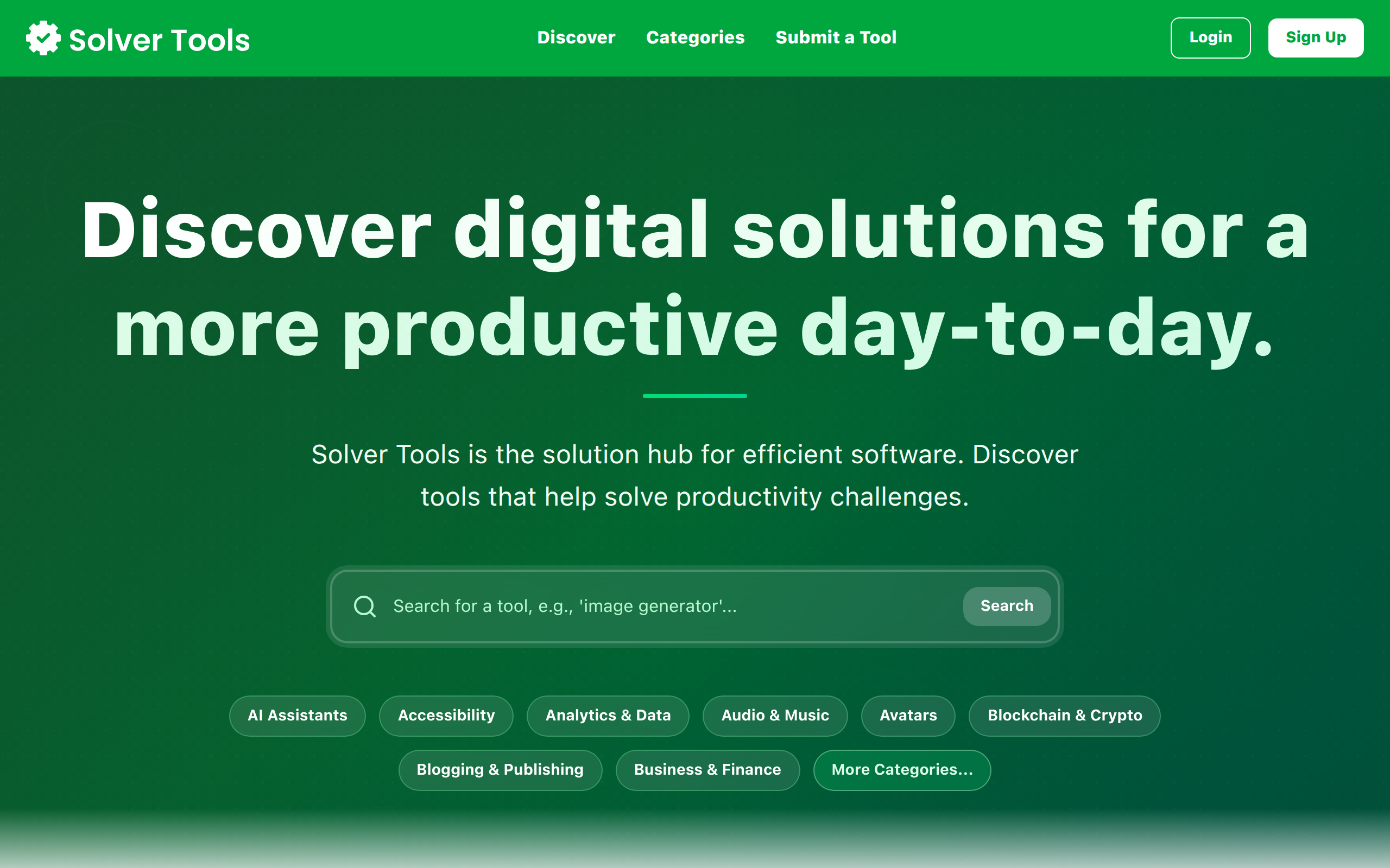 Solver Tools