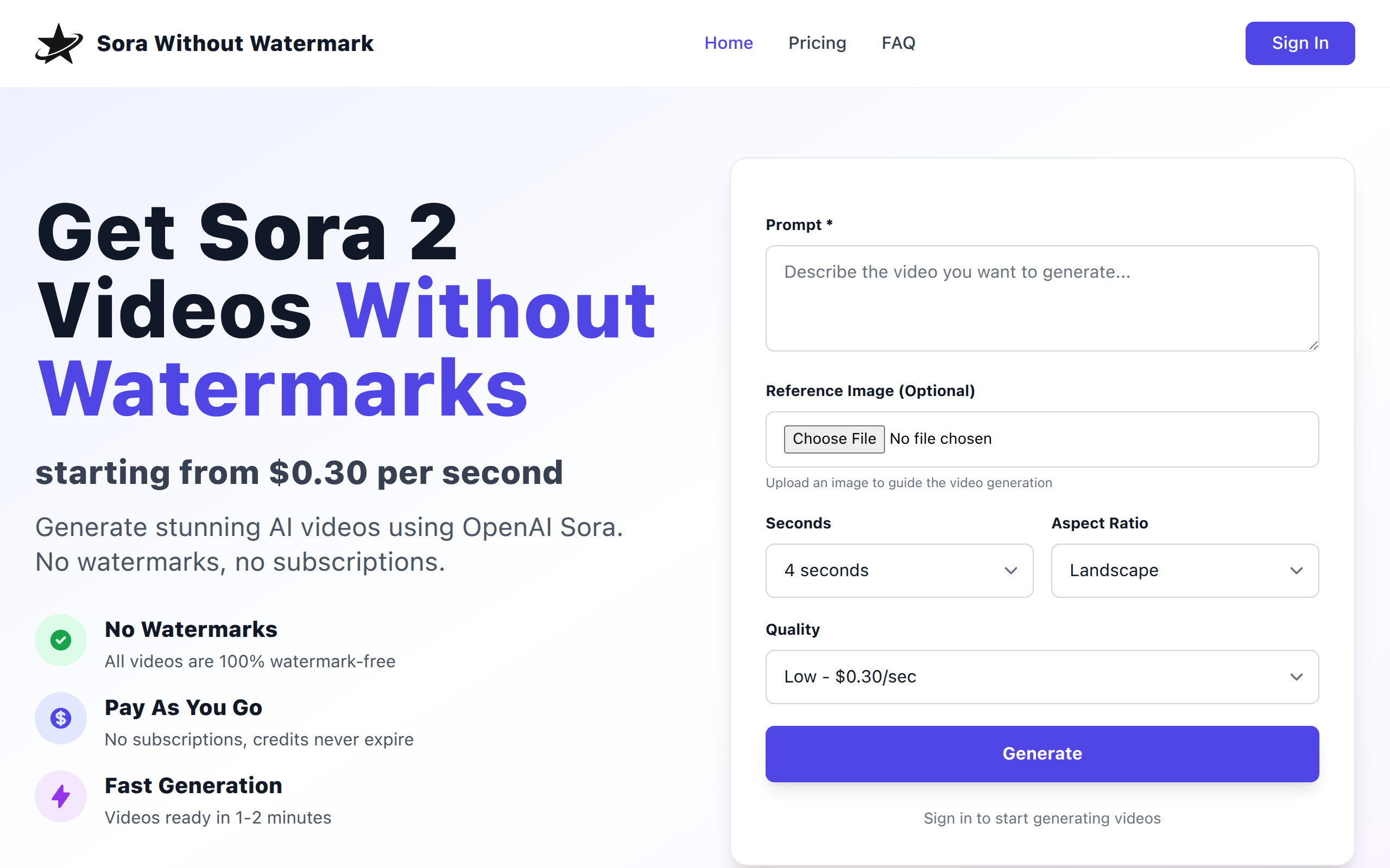 Sora 2 Without Watermark