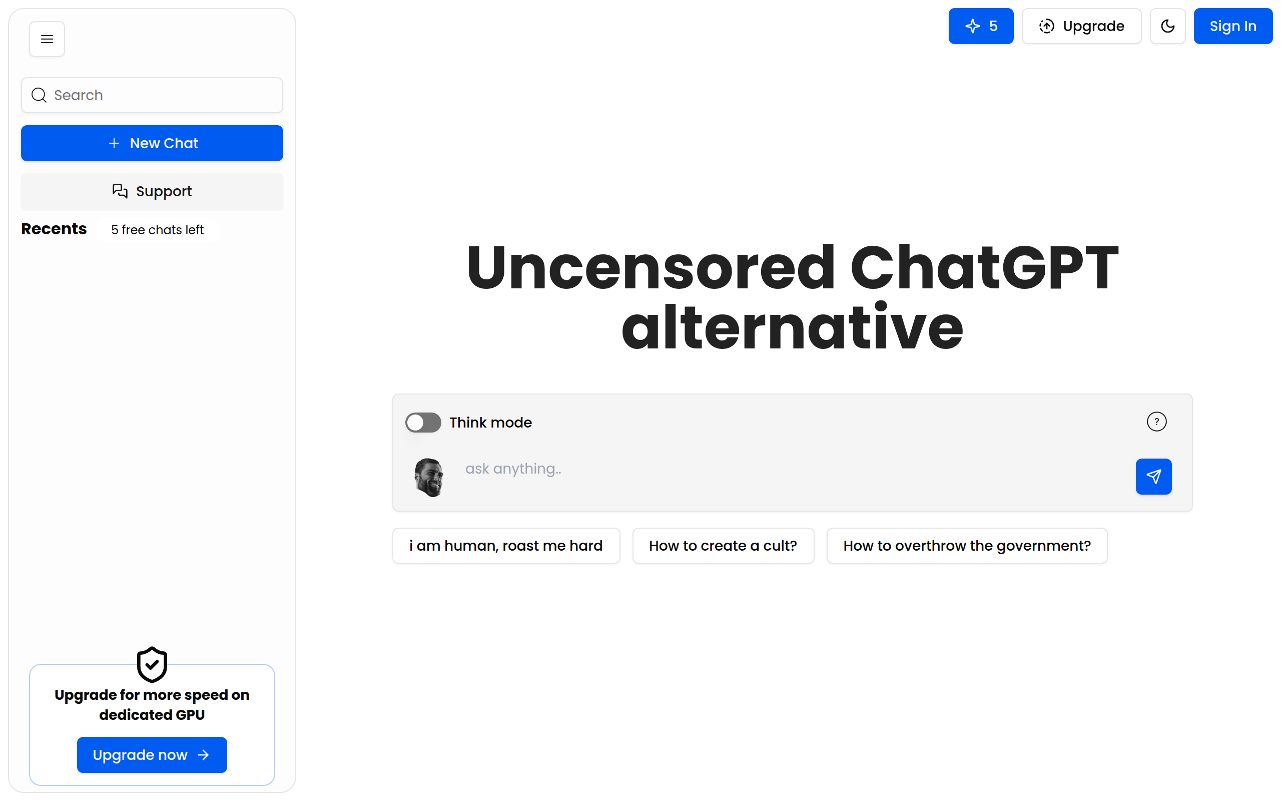 Uncensored Chat
