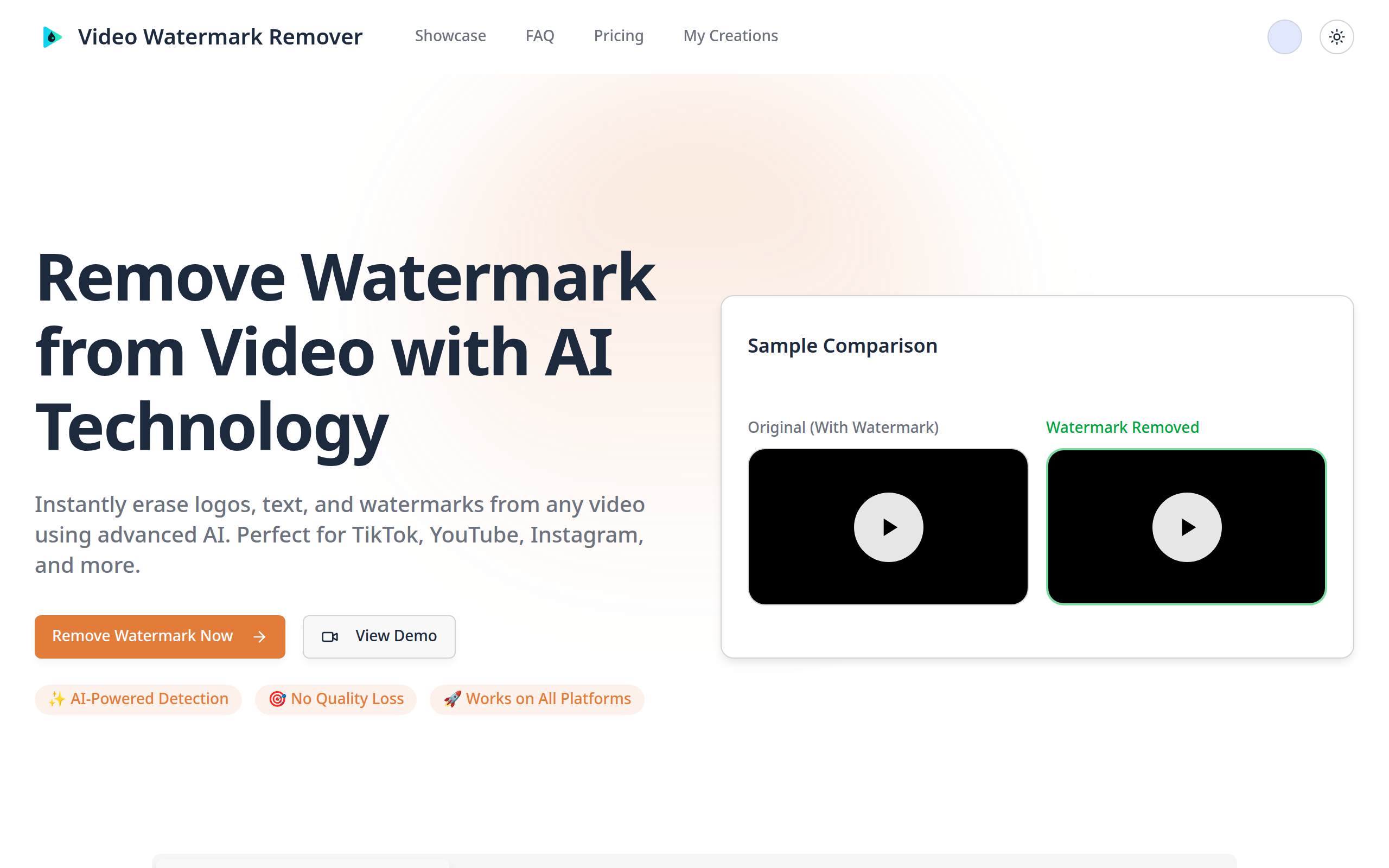 Remove Watermark from Video Online – AI Remover