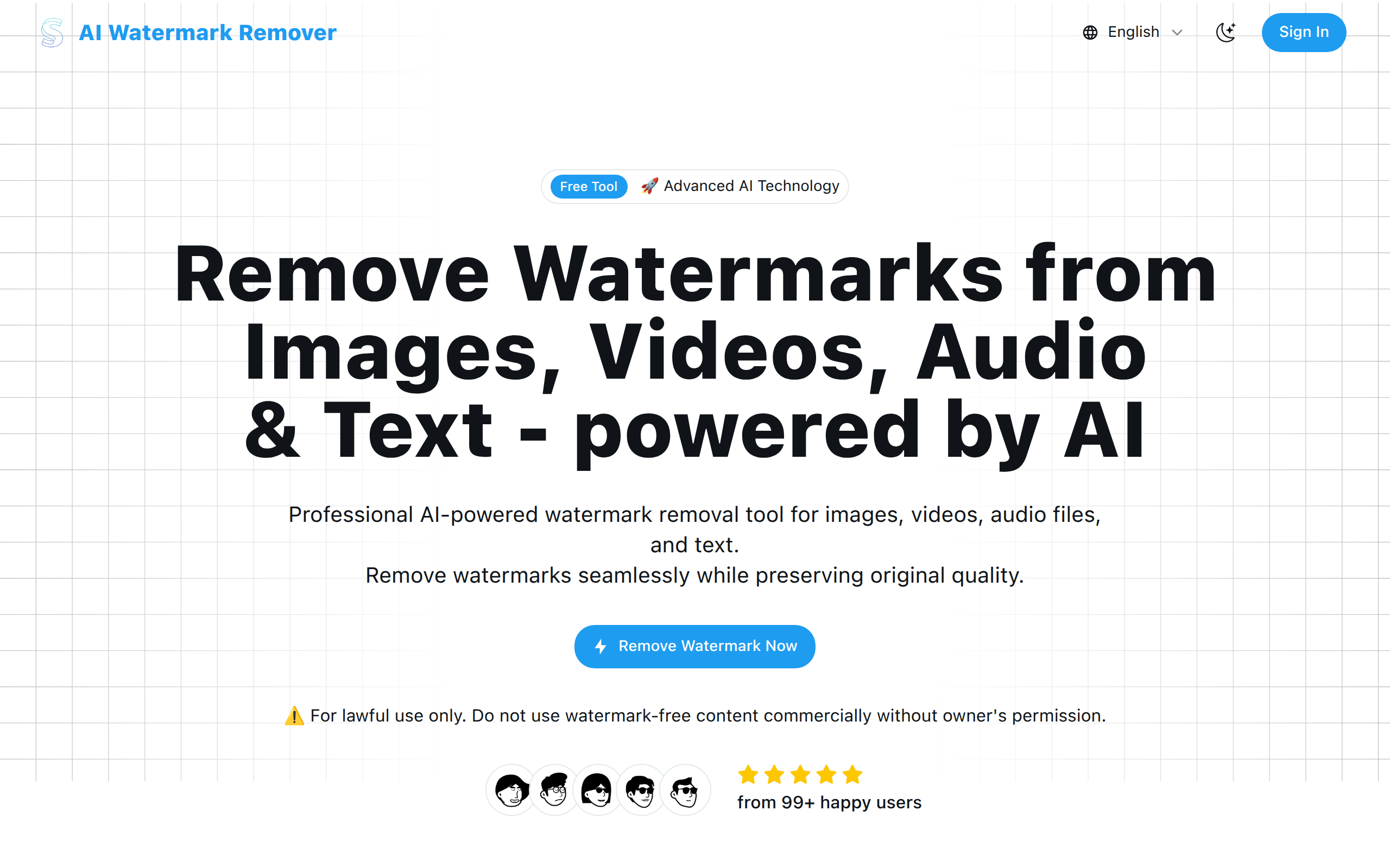 AI Watermark remover Online