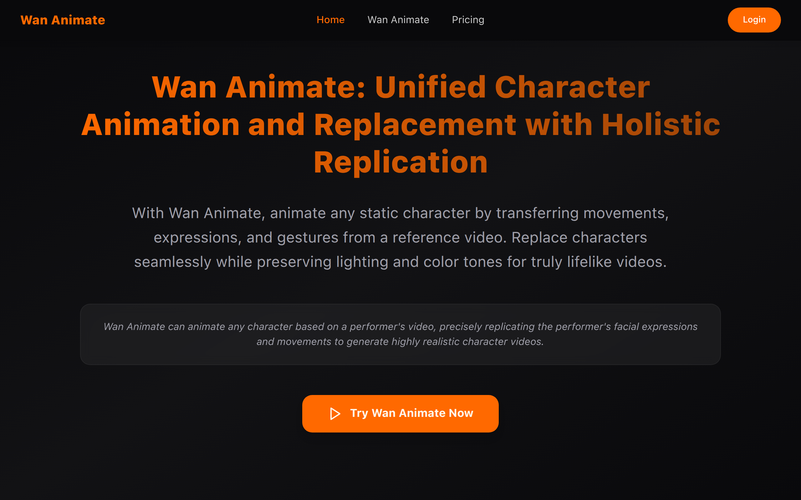 Wan Animate